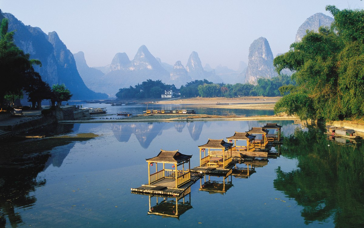 Bamboo Rafting in Guilin