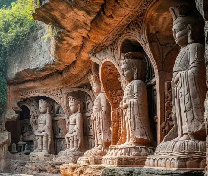 Maijishan Grottoes in Tianshui