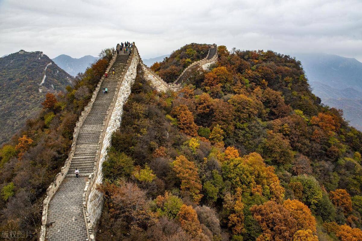 Mutianyu Great Wall in Autumn