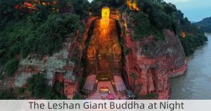 The Leshan Giant Buddha at Night