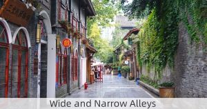 Wide and Narrow Alleys