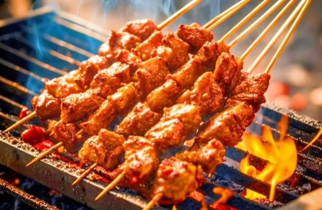 silk road lamb skewers