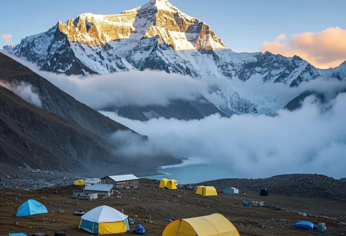 tibet mount everest north base camp