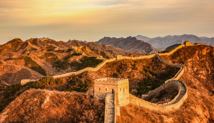 The majestic Jinshanling section, renowned for its architectural details and scenic beauty.