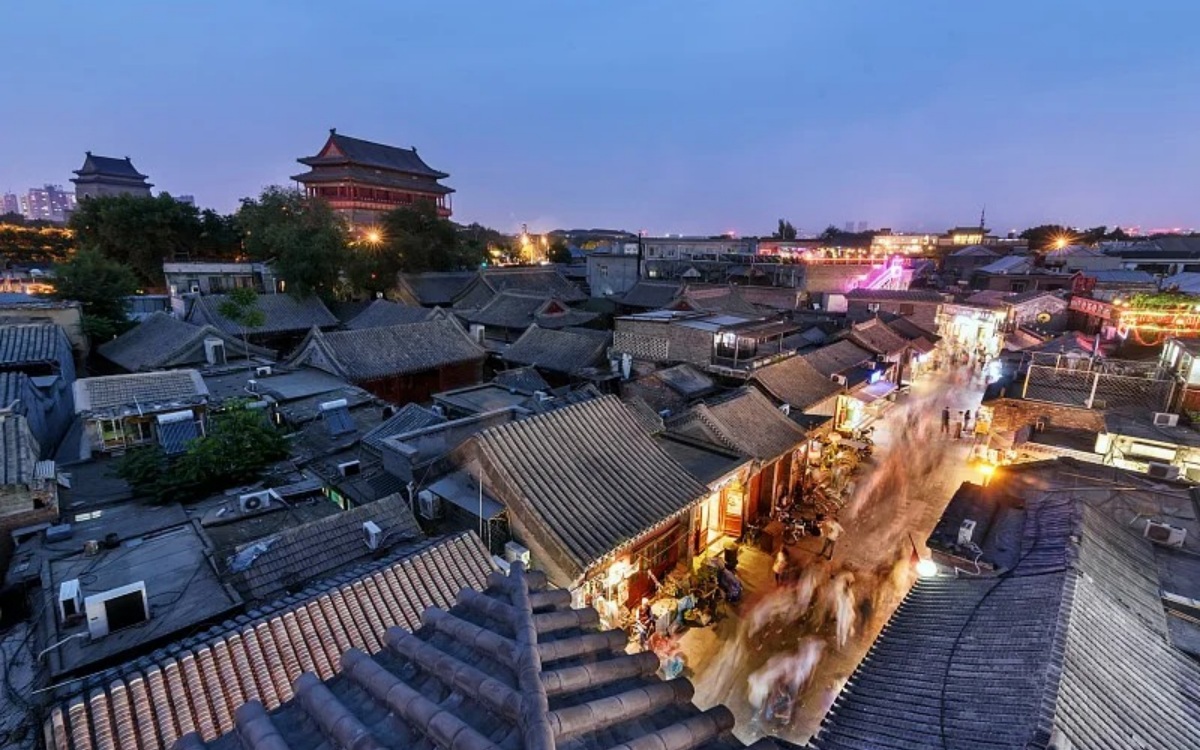 Nanluoguxiang hutongs in Beijing