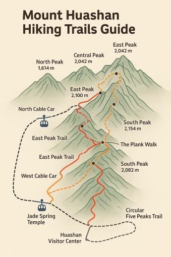 Mount Huashan Hiking Trails Guide