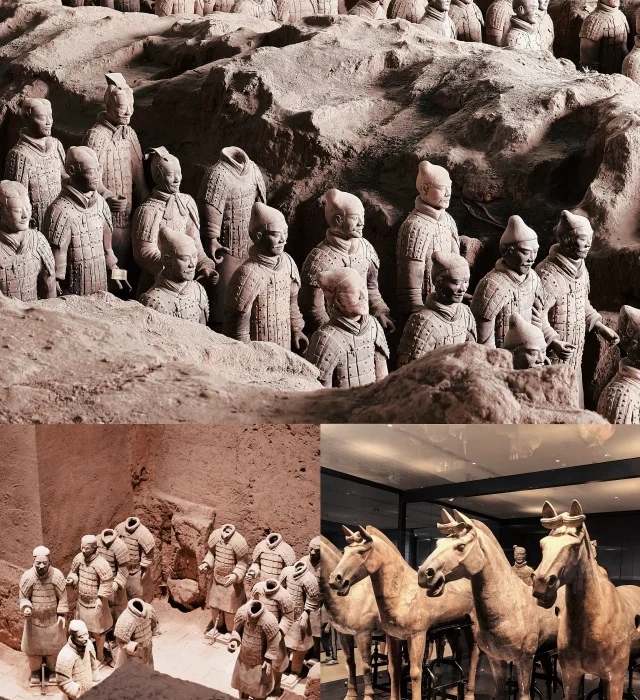 Part of the Terracotta Warriors