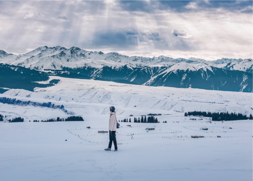 China Silk Road in Winter