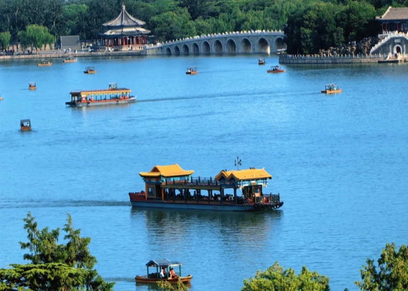 Take a boat at the Summer Palace
