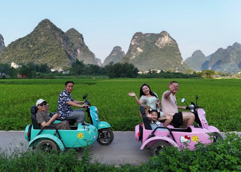 electric scooter in Yangshuo