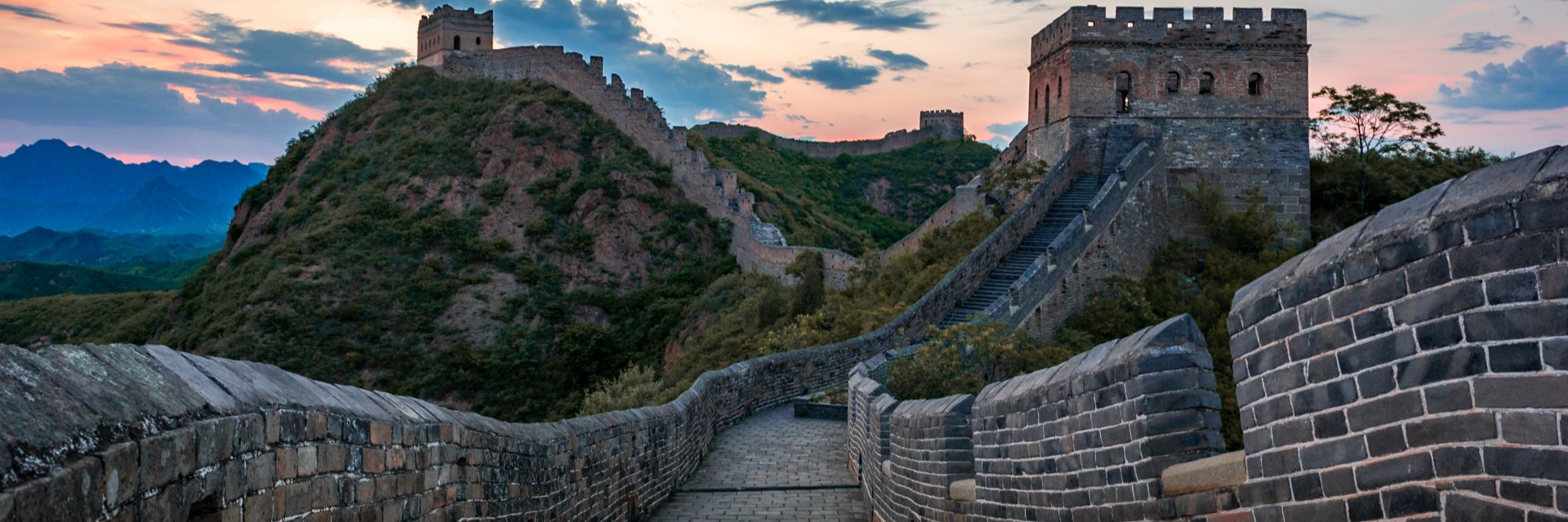 sunset at Great Wall