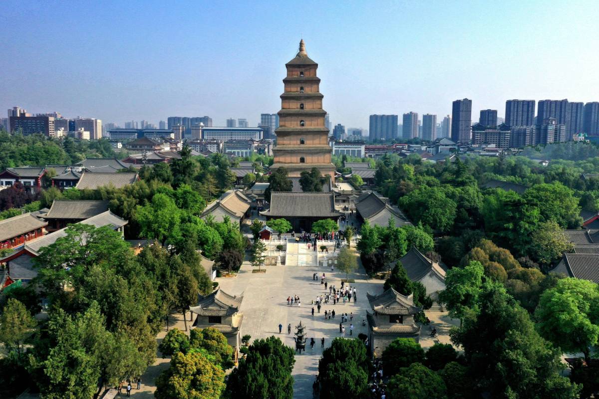 Big Wild Goose Pagoda in Xian