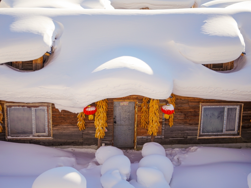 China Snow Town