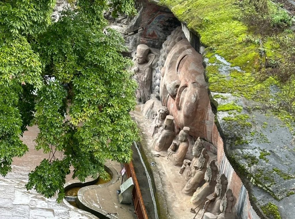Chongqing Dazu Rock Carvings in Spring