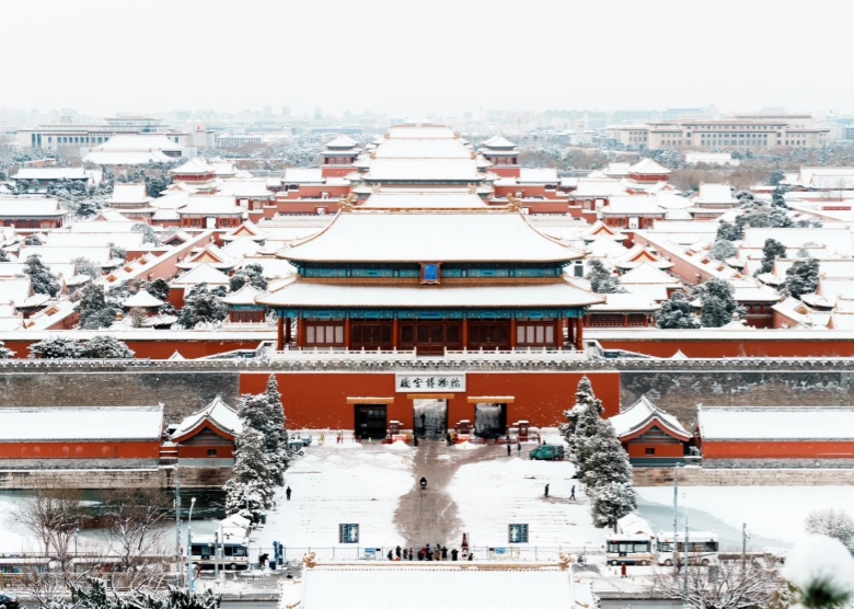 Forbidden city in winter