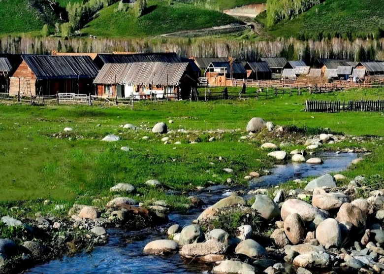 Hemu Village in Xinjiang