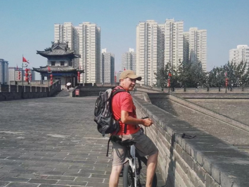 Our solo guest in Xian City Wall