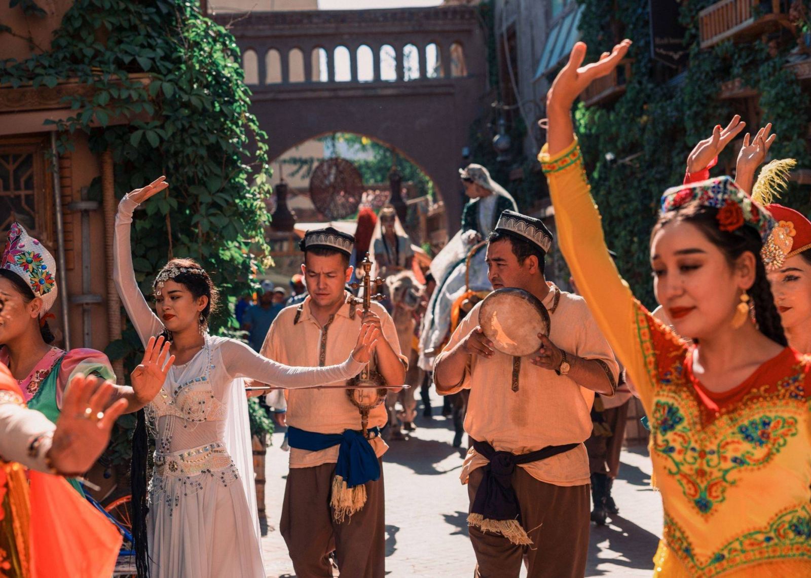 Performance in Kashgar Old City