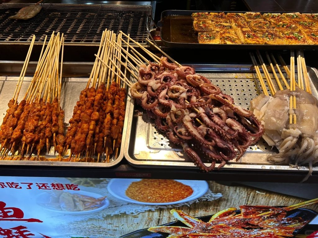Skewers and Wok Dishes