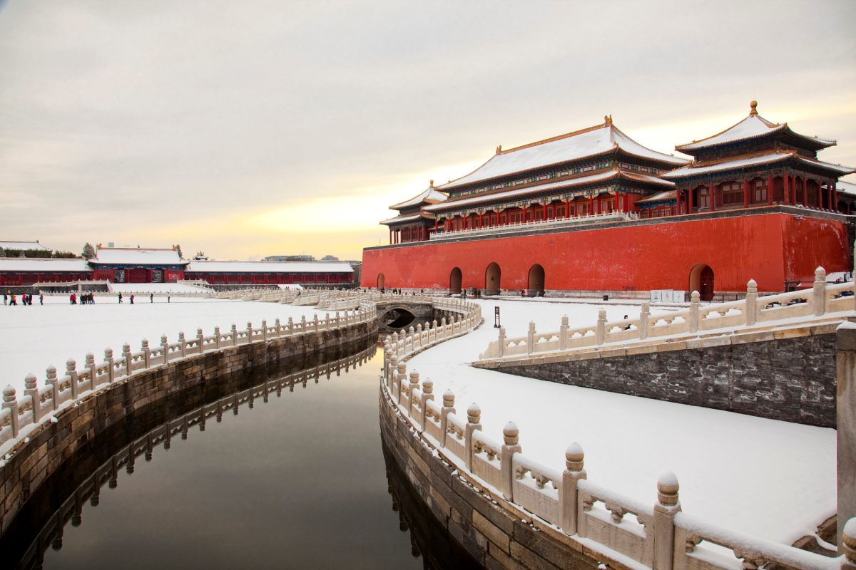 Snowy View of the Forbidden City