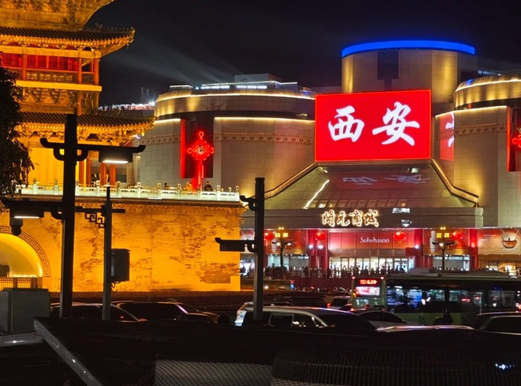 Surrounding Squares of the Bell Tower in Xian.