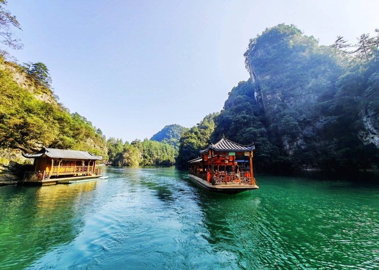 Take a boat ride on Baofeng Lake