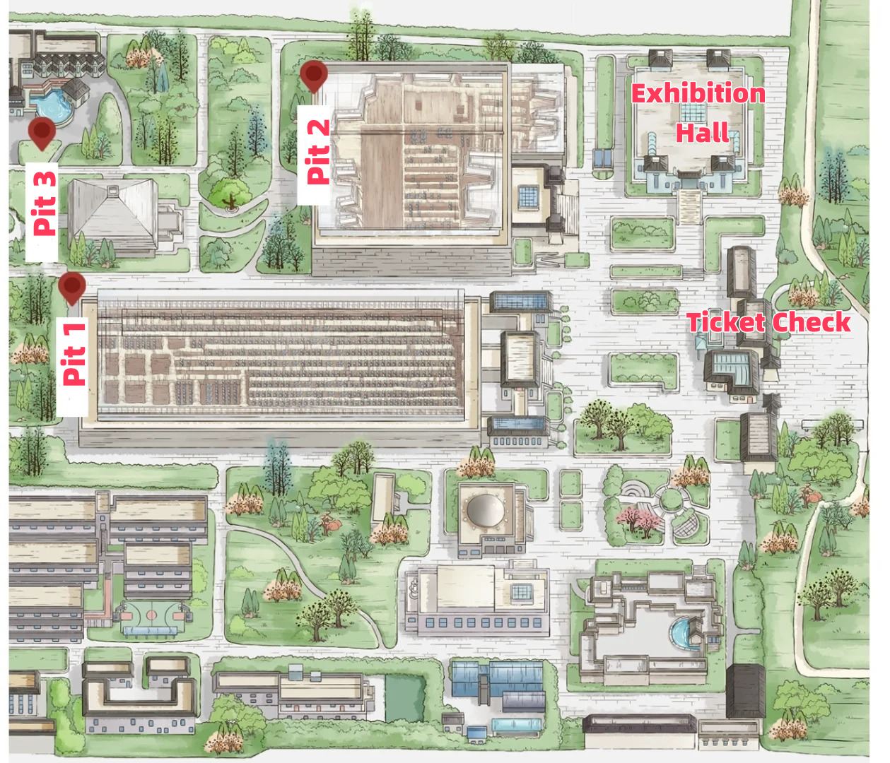 Terracotta Warriors Map