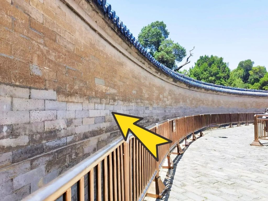 The Echo Wall of the Temple of Heaven in Beijing