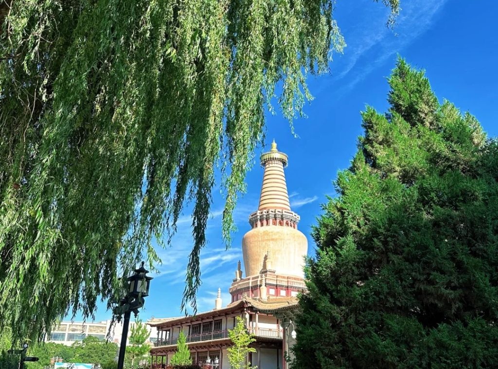 The Grand Buddha Temple in Spring