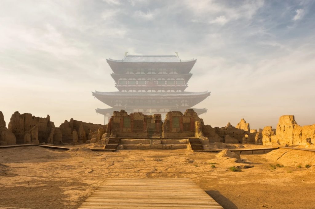 The Temple Zone of the Jiaohe Ruins