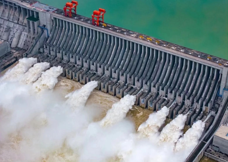 The colossal Three Gorges Dam, a symbol of modern engineering