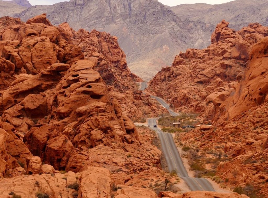The rocks of Flaming Mountain
