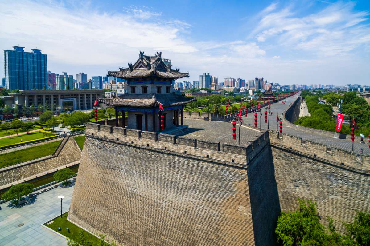 Xian City Wall in Spring