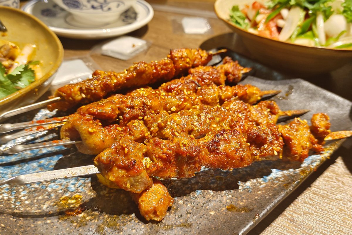 Xinjiang lamb skewers