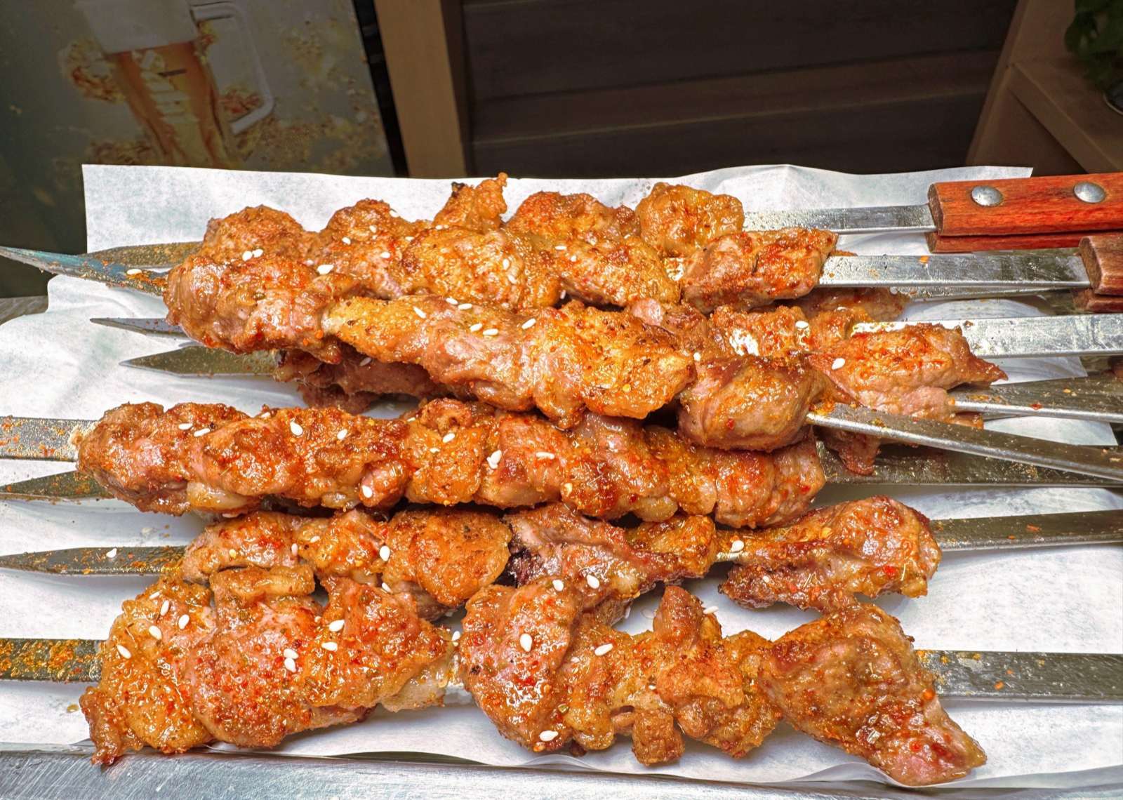Xinjiang lamb skewers