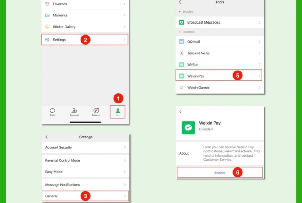 Steps to Enable WeChat Pay