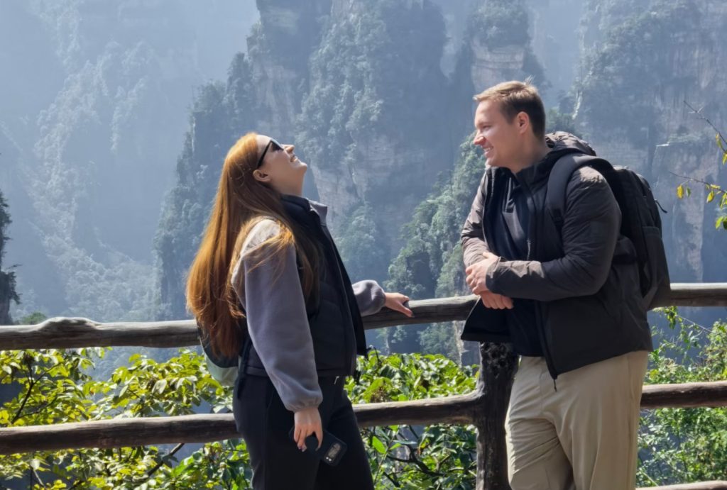 Best Destinations for Family Travel in China—Tourists in Zhangjiajie