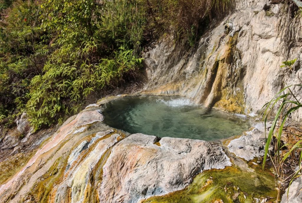 Natural geothermal hot spring