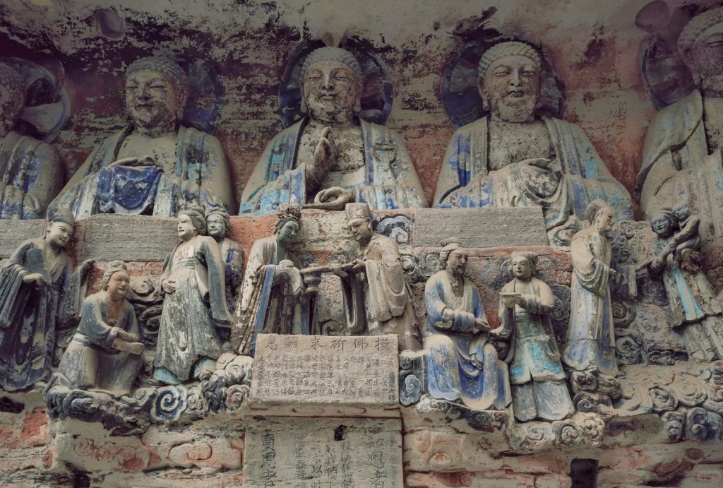 Baoding Mountain Rock Carvings in Dazu