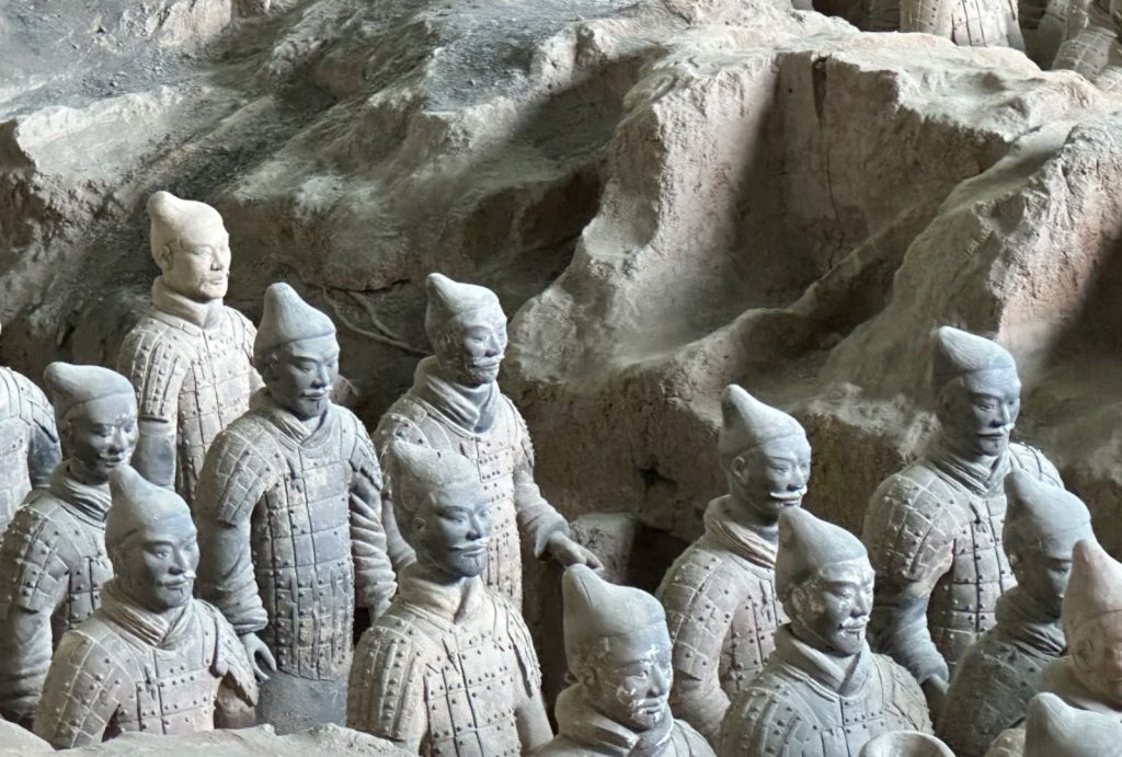 Look closely at the terracotta soldiers in Pit 1