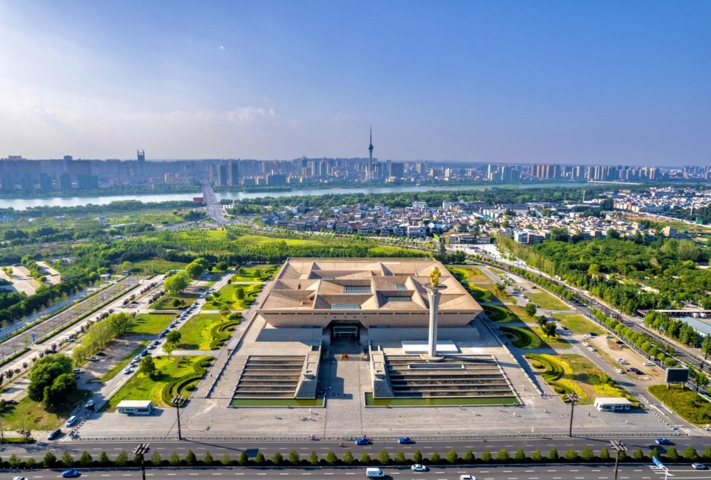 Luoyang Museum exterior in Henan, China