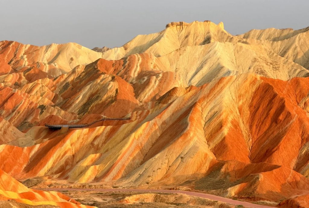 Colorful Danxia mountains in Zhangye